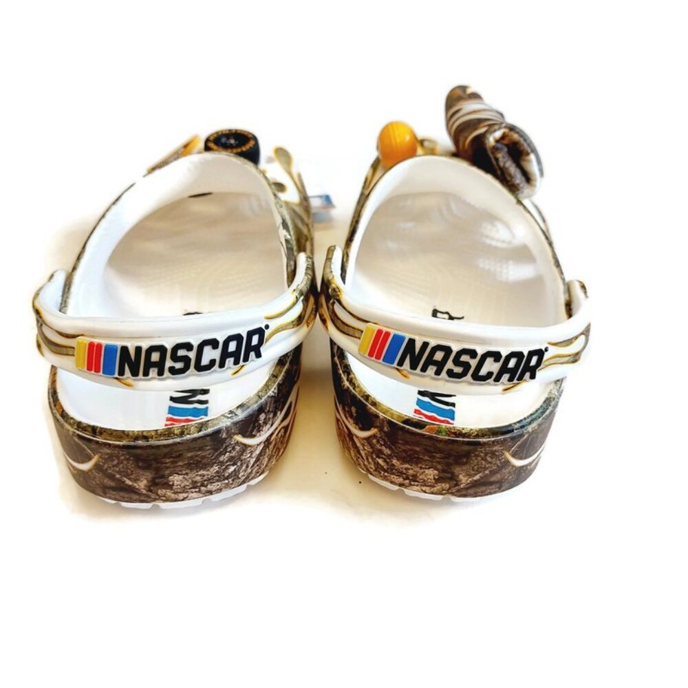 CROCS Mens Size 6 Womens 8 Nascar x Realtree Slip On Classic Clogs Shoes Camo - Picture 7 of 10